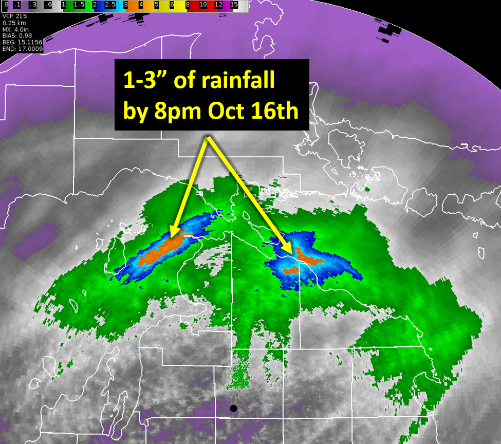 Event Summary for the October 16th, 2019 Lakeshore Flooding, High Winds, and Heavy Rain